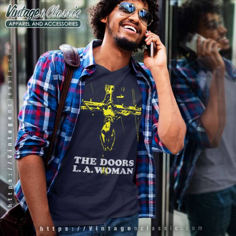 The Doors L A Woman V Neck TShirt The Doors L A Woman V Neck TShirt