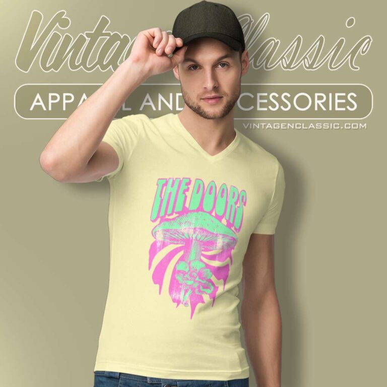 The Doors Mushroom V Neck TShirt The Doors Mushroom V Neck TShirt