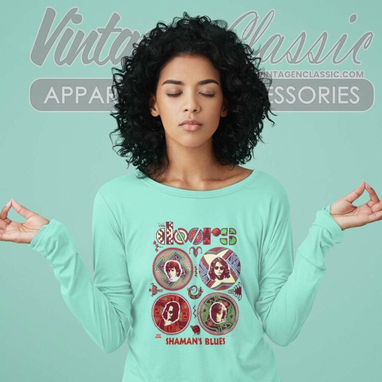 The Doors Shaman S Blues Long Sleeve Tee The Doors Shaman S Blues Long Sleeve Tee