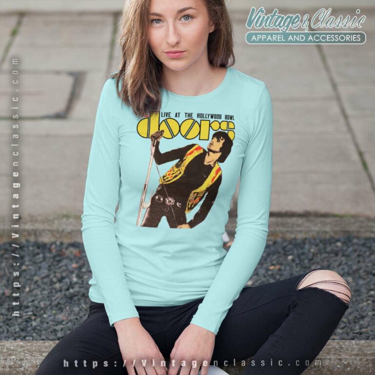 The Doors Shirt Jim Morrison On Stage Long Sleeve Tee The Doors Shirt Jim Morrison On Stage Long Sleeve Tee
