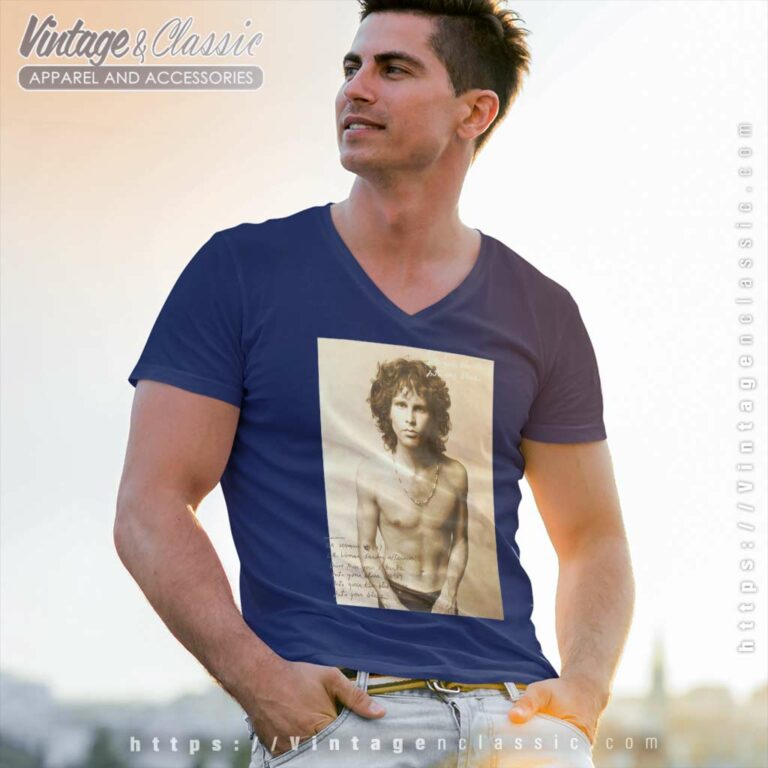 The Doors Shirt Jim Morrison V Neck TShirt The Doors Shirt Jim Morrison V Neck TShirt