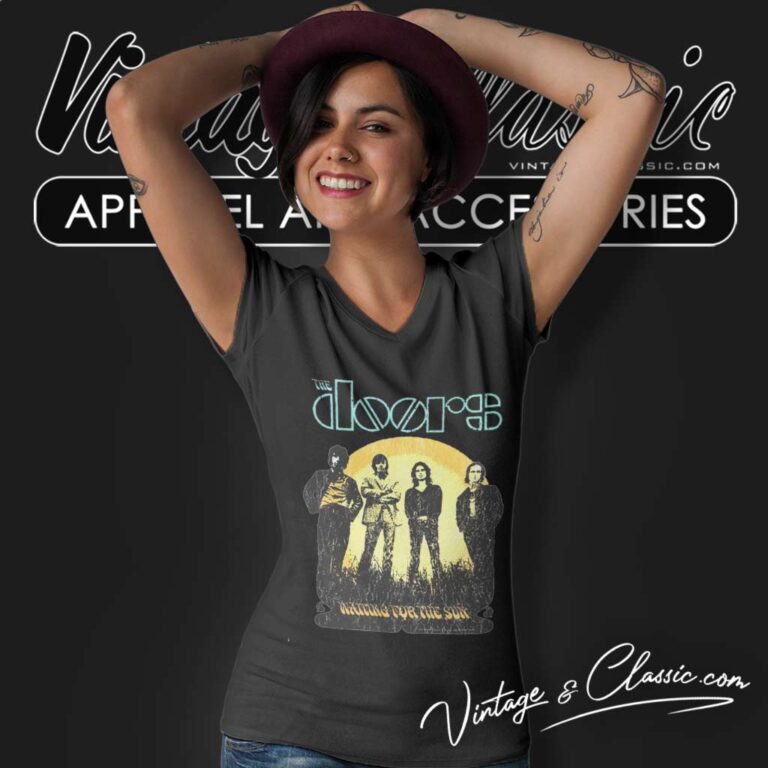 The Doors Shirt Waiting For The Sun V Neck TShirt 1 The Doors Shirt Waiting For The Sun V Neck TShirt 1