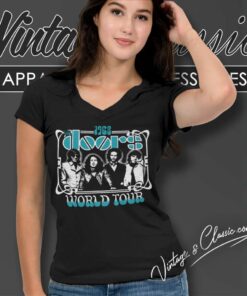 The Doors World Tour 1968 V Neck TShirt