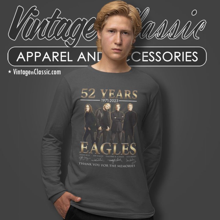 The Eagles Band 52nd Anniversary Long Sleeve Tee The Eagles Band 52nd Anniversary Long Sleeve Tee