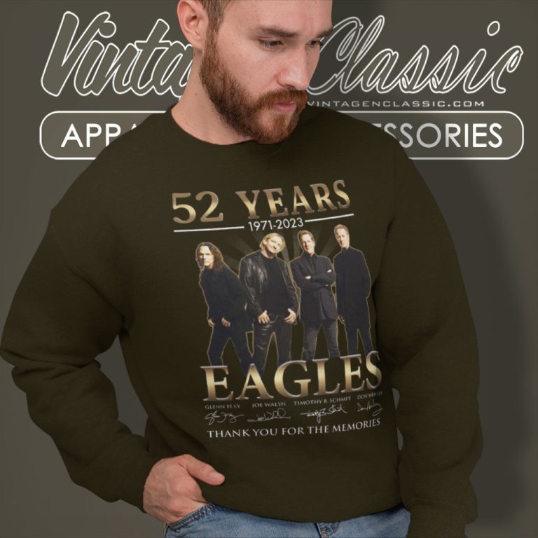 The Eagles Band 52nd Anniversary Sweatshirt The Eagles Band 52nd Anniversary Sweatshirt
