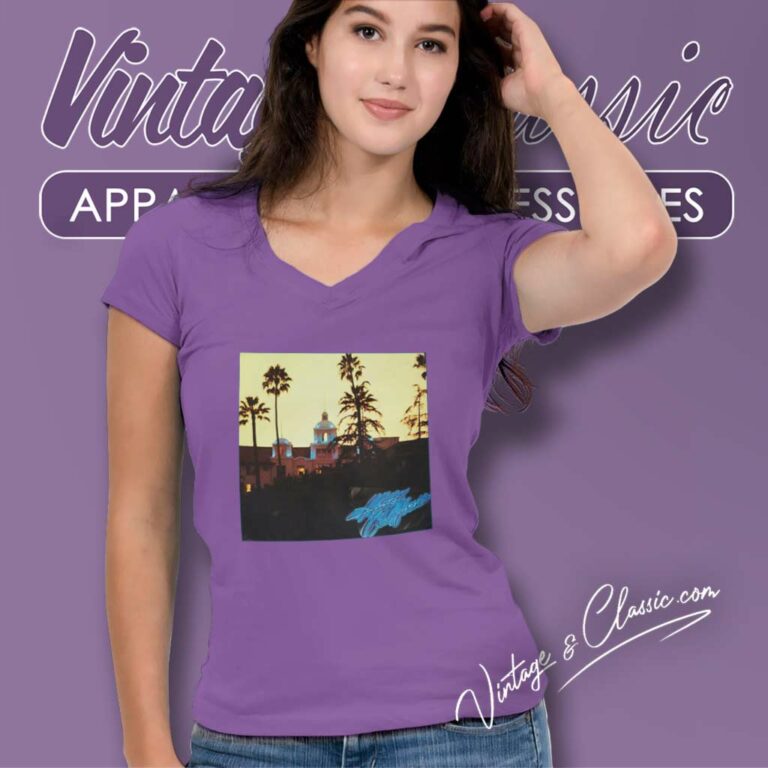 The Eagles Hell Freezes Over Tour V Neck TShirt The Eagles Hell Freezes Over Tour V Neck TShirt