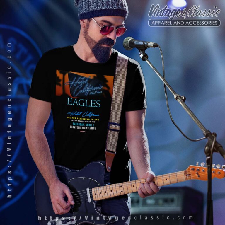 The Eagles Hotel California Concert Shirt 2023 US Tour Poster T shirt The Eagles Hotel California Concert Shirt 2023 US Tour Poster T shirt