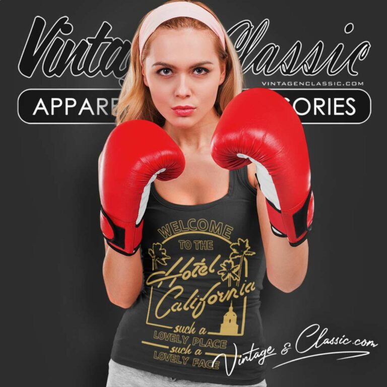 The Eagles Inspired Hotel California Tank Top Racerback The Eagles Inspired Hotel California Tank Top Racerback