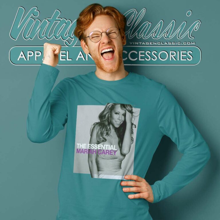 The Essential Mariah Carey Album Cover Long Sleeve Tee The Essential Mariah Carey Album Cover Long Sleeve Tee