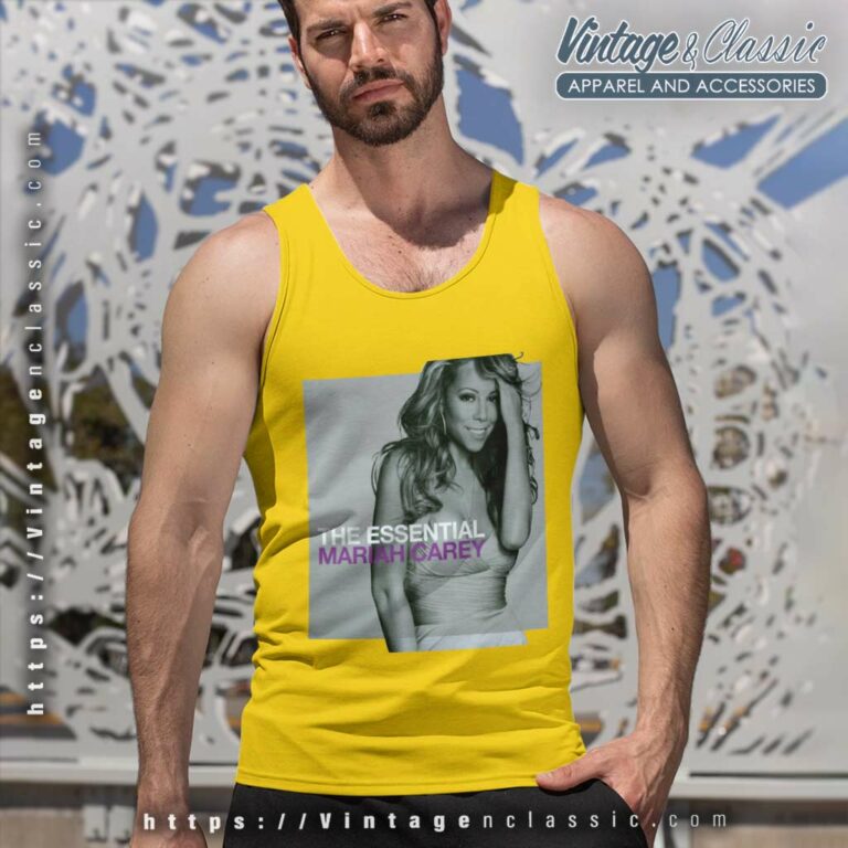 The Essential Mariah Carey Album Cover Tank Top Racerback The Essential Mariah Carey Album Cover Tank Top Racerback