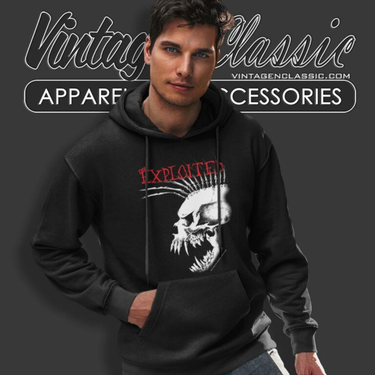 The Exploited Bastard Skull Hoodie The Exploited Bastard Skull Hoodie