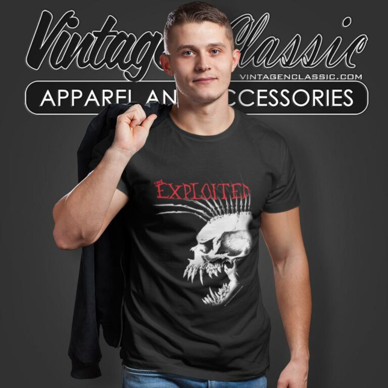 The Exploited Bastard Skull T Shirt The Exploited Bastard Skull T Shirt