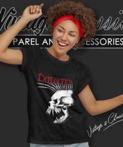 The Exploited Bastard Skull Women T Shirt