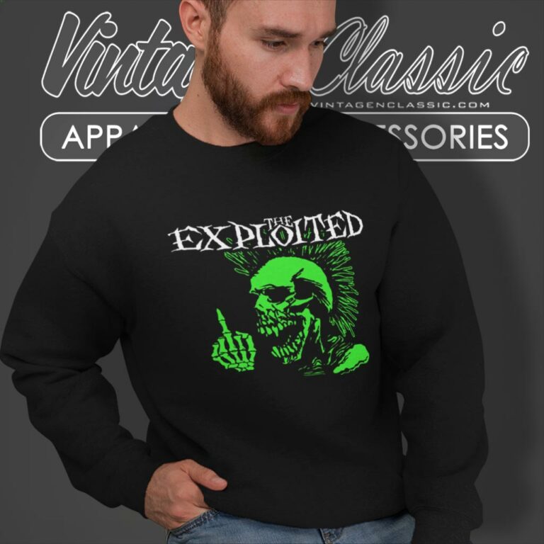 The Exploited Middle Finger Sweatshirt The Exploited Middle Finger Sweatshirt