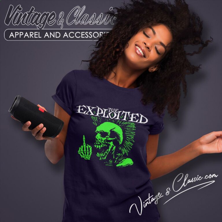 The Exploited Middle Finger Women T Shirt The Exploited Middle Finger Women T Shirt