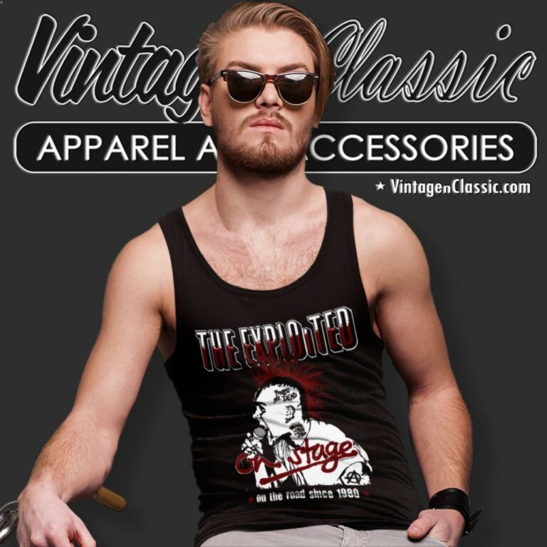 The Exploited On Stage Tank Top Racerback The Exploited On Stage Tank Top Racerback