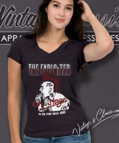 The Exploited On Stage V Neck TShirt