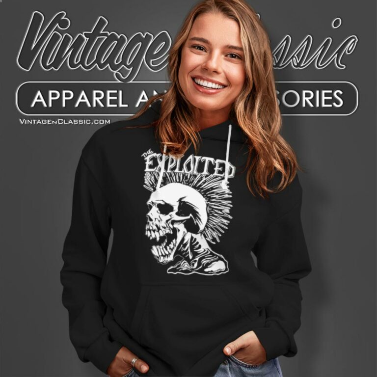 The Exploited Punk Skull Hoodie The Exploited Punk Skull Hoodie