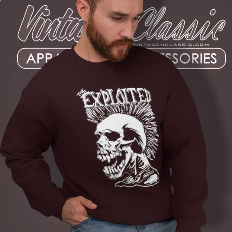 The Exploited Punk Skull Sweatshirt The Exploited Punk Skull Sweatshirt