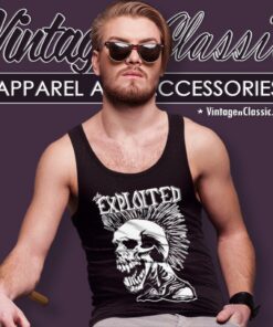 The Exploited Punk Skull Tank Top Racerback