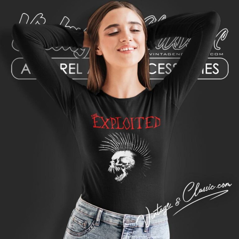 The Exploited Shirt Beat The Bastards Long Sleeve Tee The Exploited Shirt Beat The Bastards Long Sleeve Tee