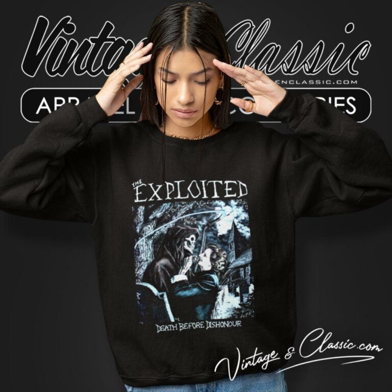 The Exploited Shirt Death Before Dishonour Sweatshirt The Exploited Shirt Death Before Dishonour Sweatshirt