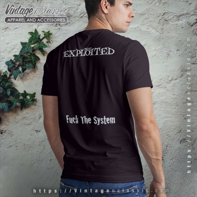 The Exploited Shirt Fuck The System Backside T Shirt The Exploited Shirt Fuck The System Backside T Shirt