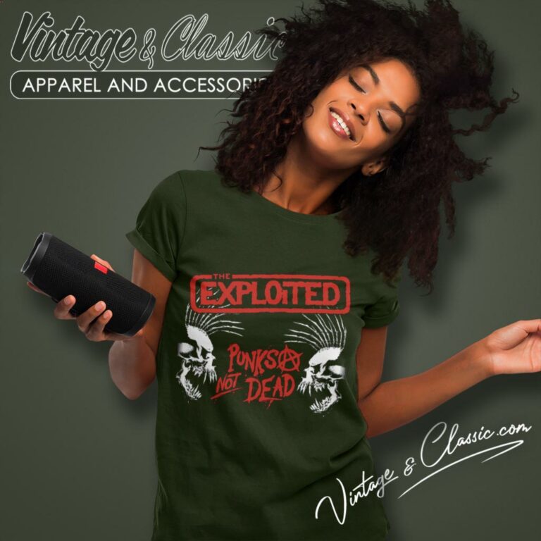 The Exploited Skulls Women T Shirt The Exploited Skulls Women T Shirt