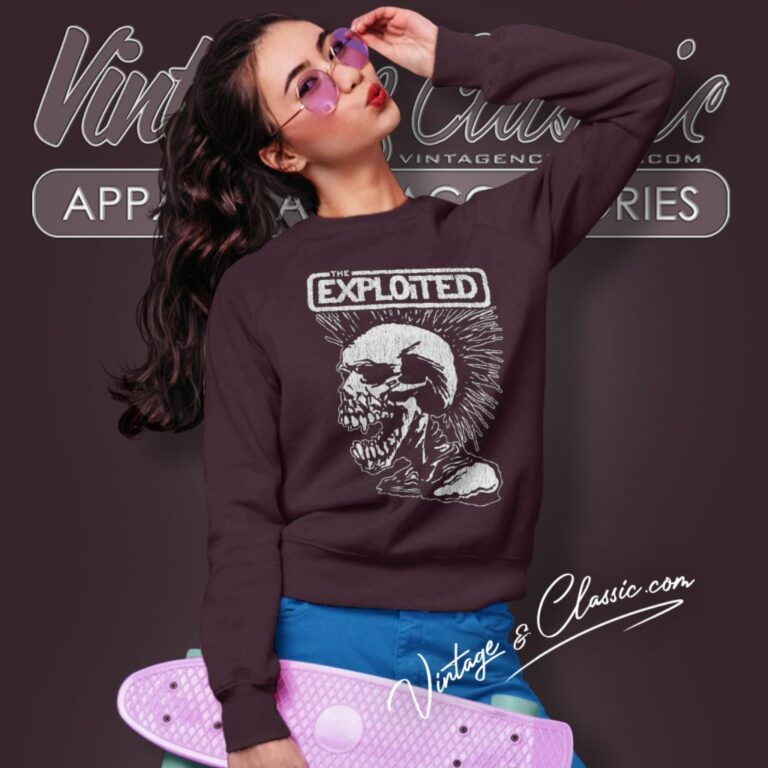 The Exploited Vintage Skull Sweatshirt The Exploited Vintage Skull Sweatshirt