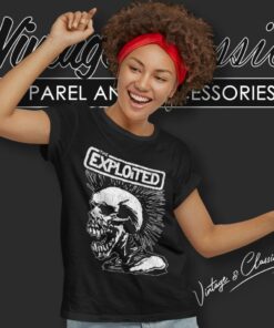 The Exploited Vintage Skull Shirt 6 The Exploited Vintage Skull Women T Shirt