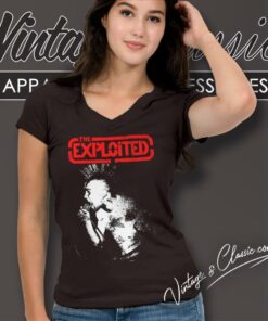 The Exploited Wattie Shirt 5 The Exploited Wattie V Neck TShirt