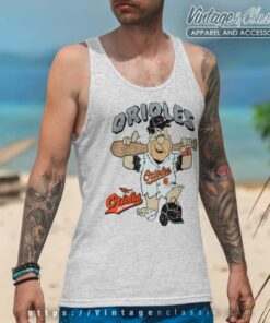 The Flintstone Baltimore Orioles Shirt Tank Top Racerback