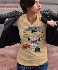 The Flintstone Baltimore Orioles Shirt V Neck TShirt