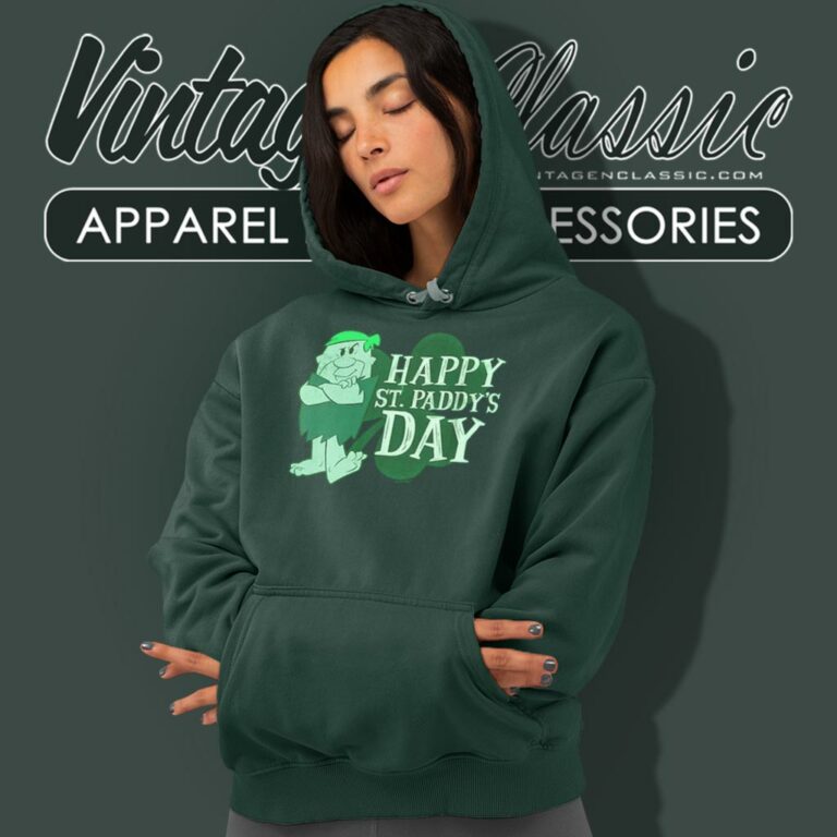 The Flintstones Barney Happy St Paddys Day Hoodie The Flintstones Barney Happy St Paddys Day Hoodie