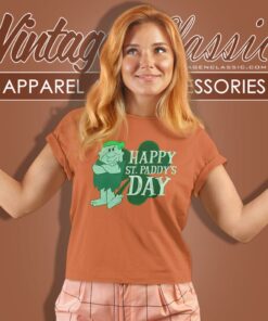 The Flintstones Barney Happy St Paddys Day Women T Shirt