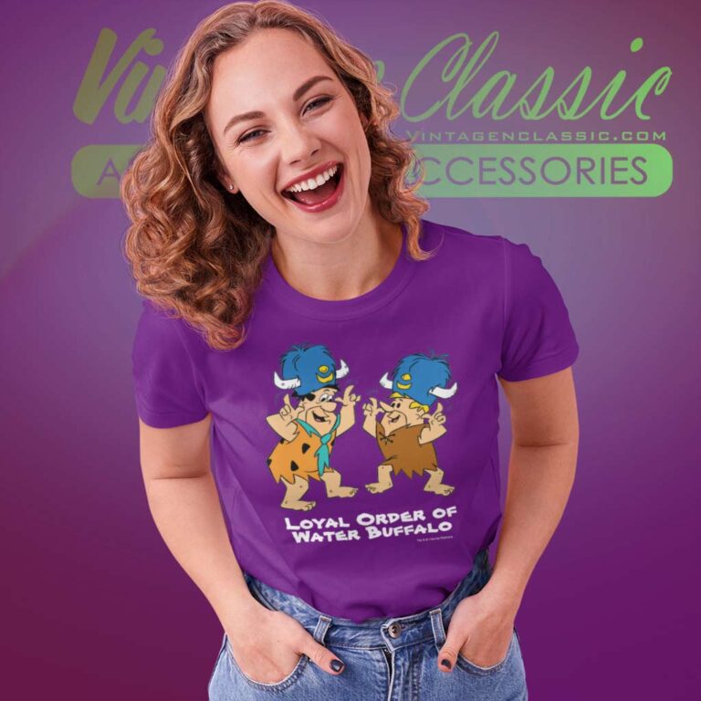 The Flintstones Fred Barney Water Buffalo Dance Women TShirt The Flintstones Fred Barney Water Buffalo Dance Women TShirt