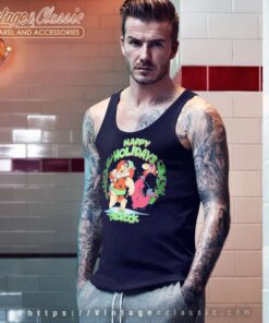 The Flintstones Happy Holidays From Bedrock Tank Top Racerback