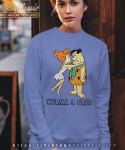 The Flintstones Wilma Kissing Fred Sweatshirt