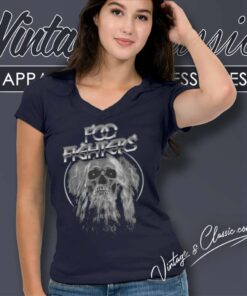 The Foo Fighters Bearded Skull Shirt 5 The Foo Fighters Bearded Skull V Neck TShirt