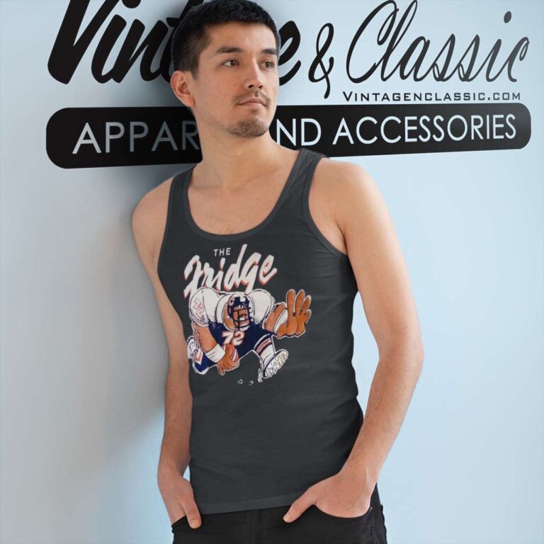 The Fridge William Perry Chicago Bears Tank Top Racerback The Fridge William Perry Chicago Bears Tank Top Racerback