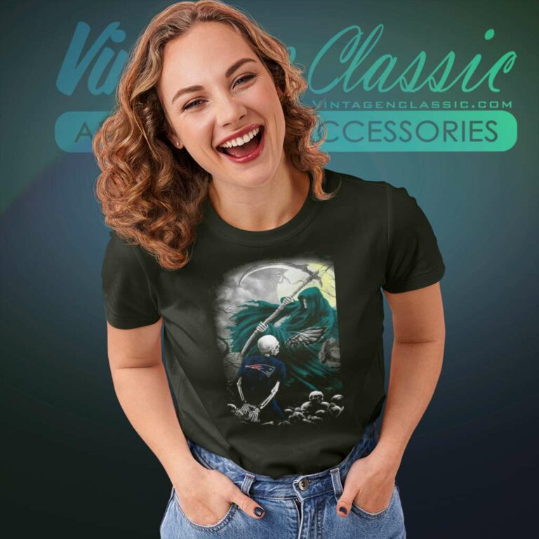 The Ghost Eagles Halloween Shirt Eagles Vs Patriots Women TShirt The Ghost Eagles Halloween Shirt Eagles Vs Patriots Women TShirt