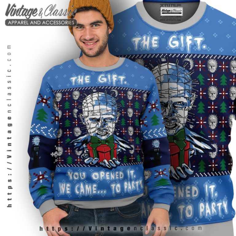 The Gift Hellraiser Ugly Christmas Sweater Ugly Sweater The Gift Hellraiser Ugly Christmas Sweater Ugly Sweater