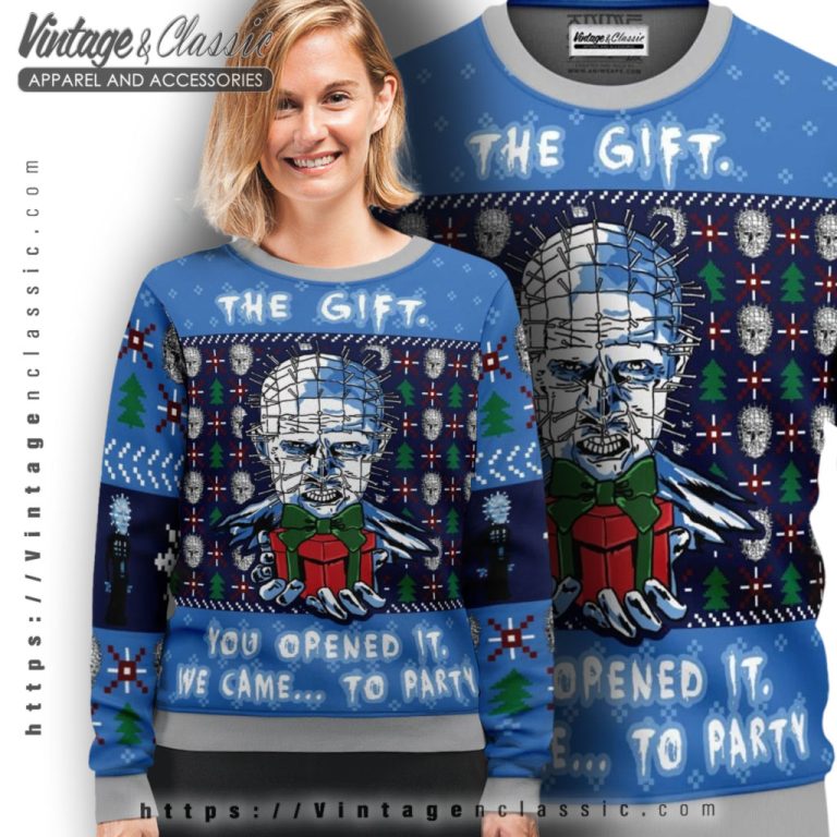The Gift Hellraiser Ugly Christmas Sweater Ugly Sweater shirt The Gift Hellraiser Ugly Christmas Sweater Ugly Sweater shirt