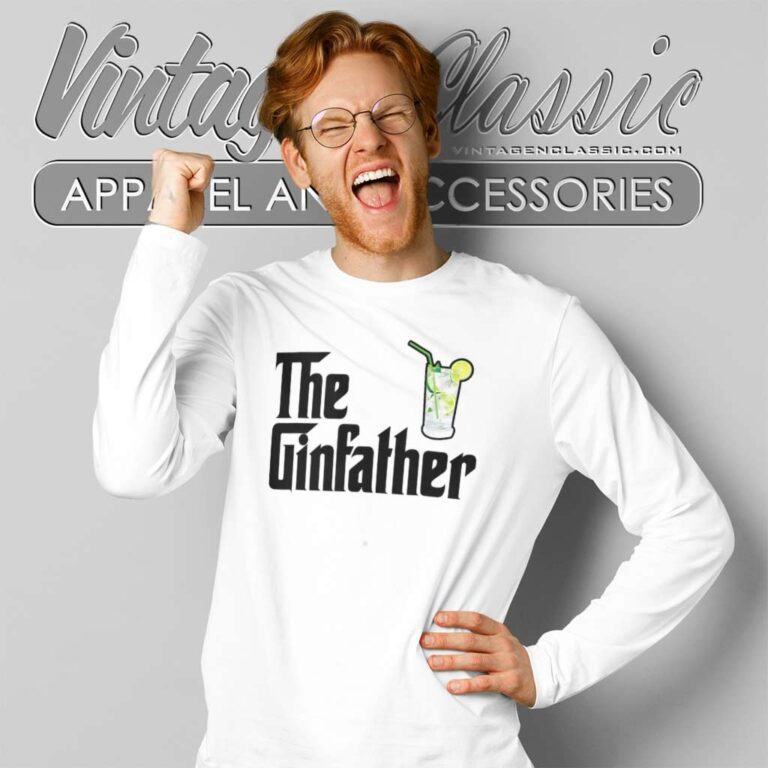 The Gin Father Godfather Inspired Long Sleeve Tee The Gin Father Godfather Inspired Long Sleeve Tee