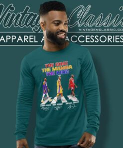 The Goat The Mamba The King Abbey Road James Kobe Jordan Long Sleeve Tee