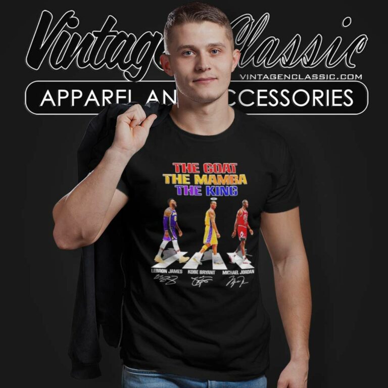 The Goat The Mamba The King Abbey Road James Kobe Jordan T Shirt The Goat The Mamba The King Abbey Road James Kobe Jordan T Shirt