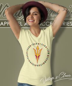 The Grateful Dead Dancing Bears Arizona State Sun Devil V Neck TShirt