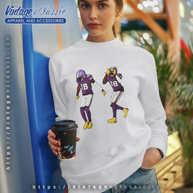 The Griddy Justin Jefferson Minnesota Vikings Sweatshirt The Griddy Justin Jefferson Minnesota Vikings Sweatshirt