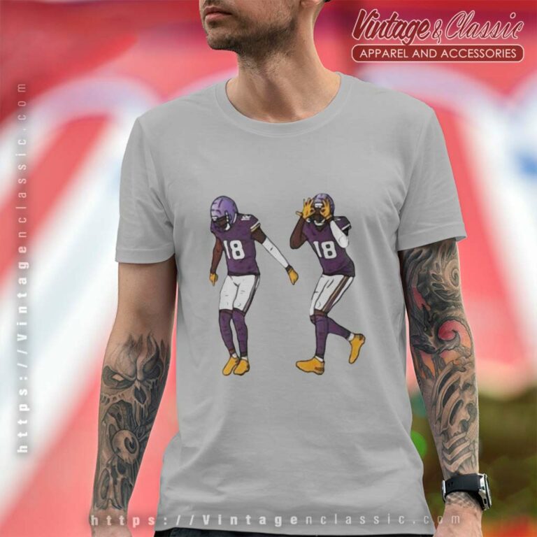 The Griddy Justin Jefferson Minnesota Vikings T Shirt The Griddy Justin Jefferson Minnesota Vikings T Shirt