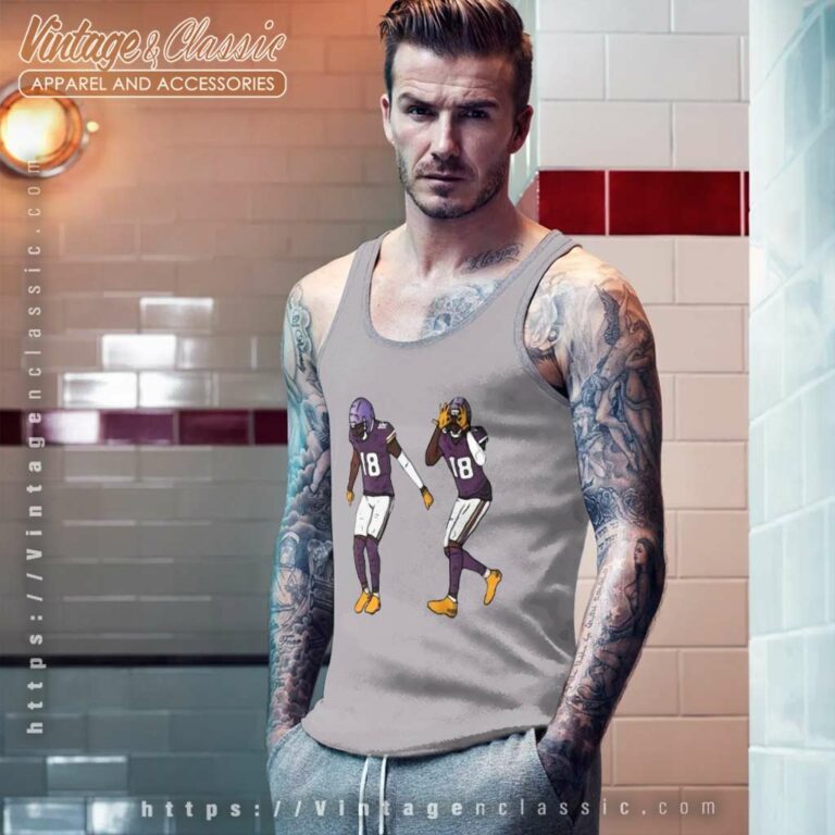 The Griddy Justin Jefferson Minnesota Vikings Tank Top Racerback The Griddy Justin Jefferson Minnesota Vikings Tank Top Racerback
